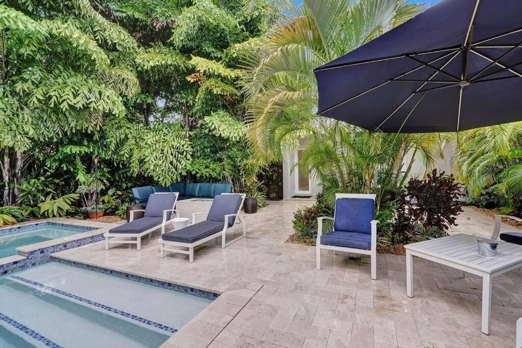 Stylish Tropical Oasis Hot Tub Pool Bbq Villa Fort Lauderdale Eksteriør bilde