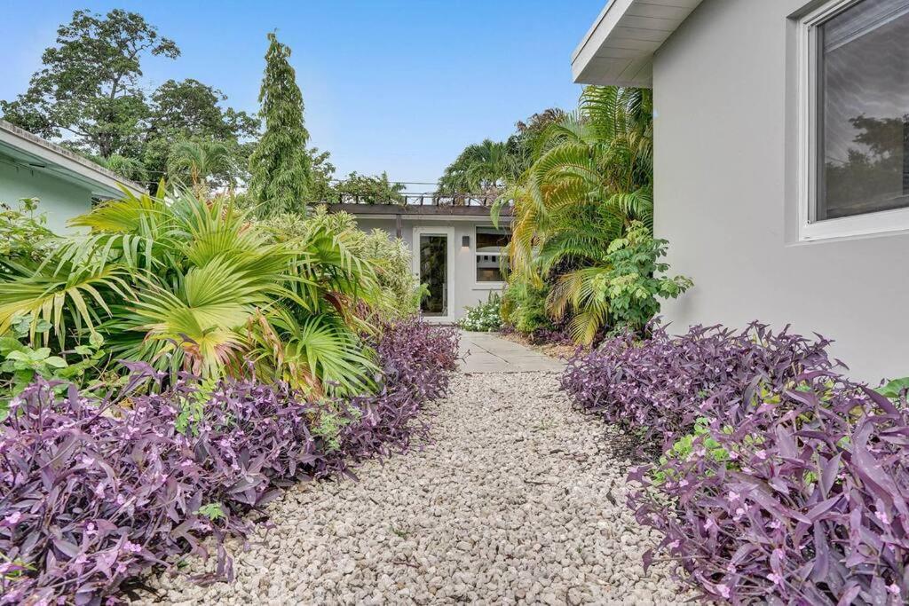 Stylish Tropical Oasis Hot Tub Pool Bbq Villa Fort Lauderdale Eksteriør bilde